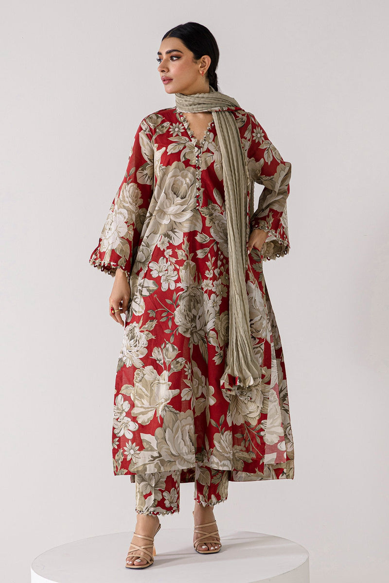 Baroque | Lawn Collection 24 | UF-378 -  Baroque Luxury -  House of Maryam
