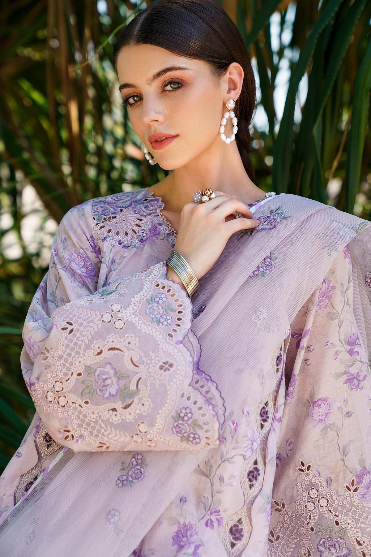Baroque | Lawn Collection 24 | UF-566 -  Baroque Luxury -  House of Maryam