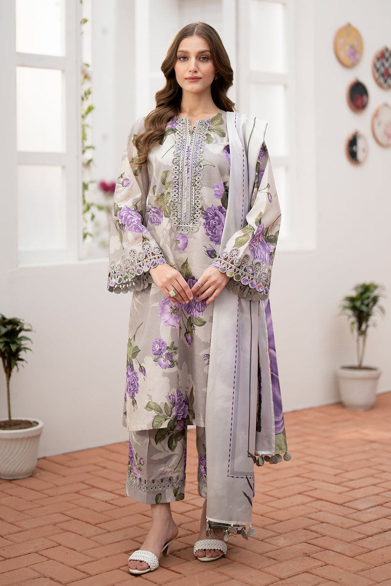 Baroque | Lawn Collection 24 | UF-531 -  Baroque Luxury - Original Designer Dress - House of Maryam