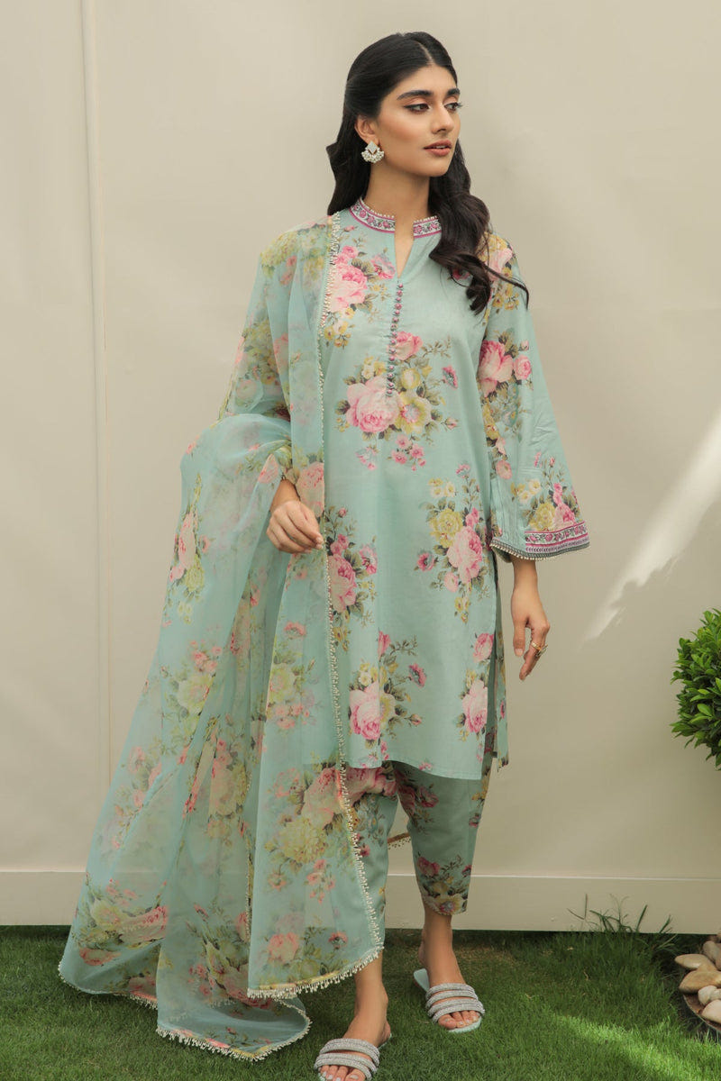 Baroque | Lawn Collection 24 | UF-215 -  Baroque Luxury - Original Designer Dress - House of Maryam
