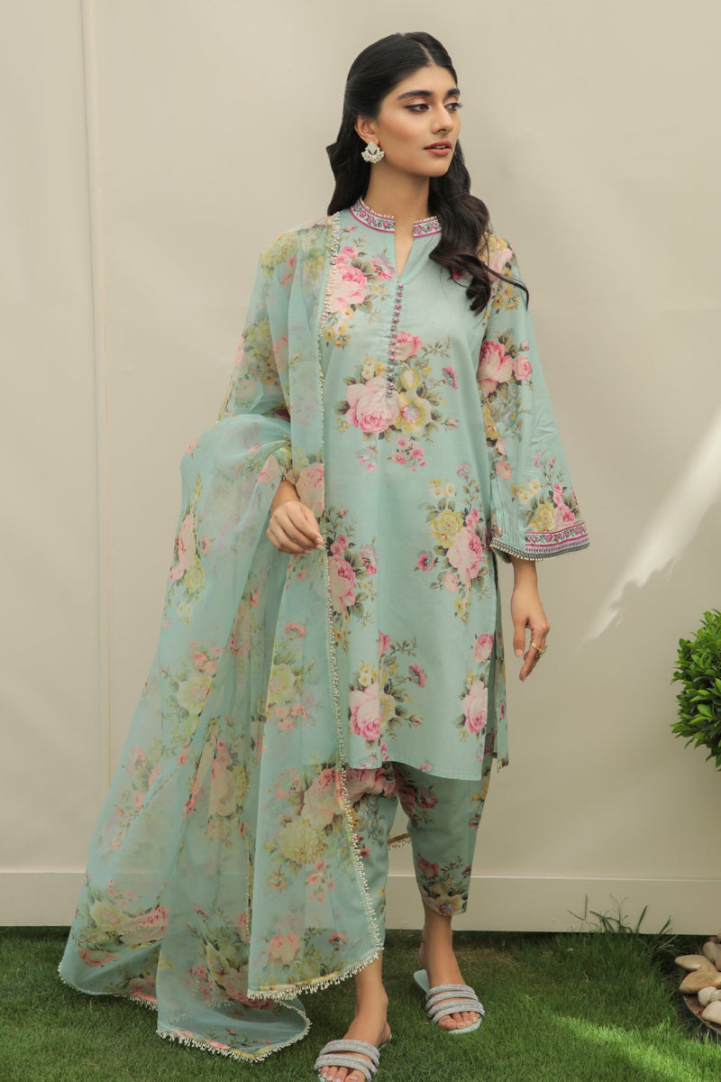 Baroque | Lawn Collection 24 | UF-215 -  Baroque Luxury - Original Designer Dress - House of Maryam