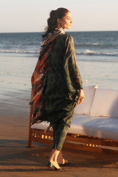 Baroque | Luxury Pret 25 | UF-4064-Brand:Baroque-Type:Ladies Clothes-Olive Green-Lawn-House of Maryam- Buy in UK, USA