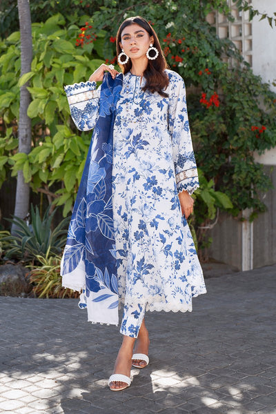 Baroque | Luxury Pret 25 | UF-4068-Brand:Baroque-Type:Ladies Clothes-White-Lawn-House of Maryam- Buy in UK, USA