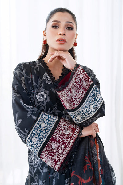Baroque | Luxury Pret 25 | UF-4078-Brand:Baroque-Type:Ladies Clothes-Midnight Blue-Lawn-House of Maryam- Buy in UK, USA
