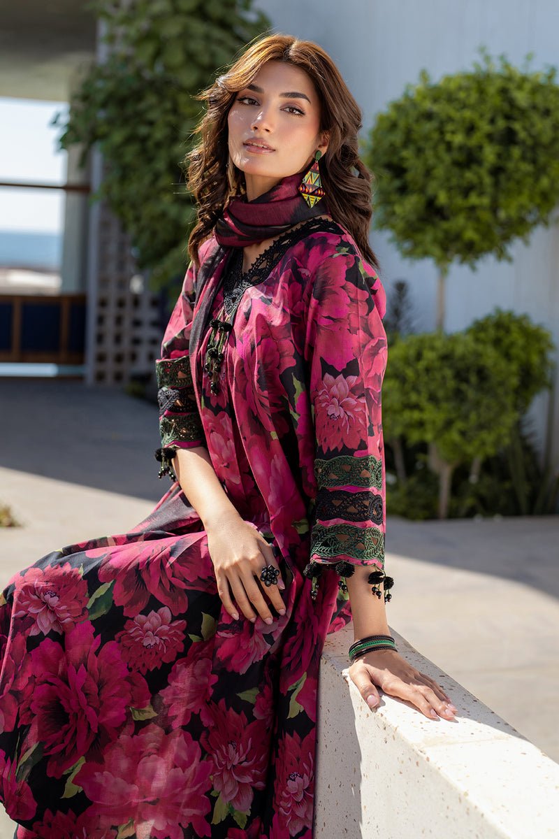 Baroque | Luxury Pret 25 | UF-4087-Brand:Baroque-Type:Ladies Clothes-Black-Lawn-House of Maryam- Buy in UK, USA