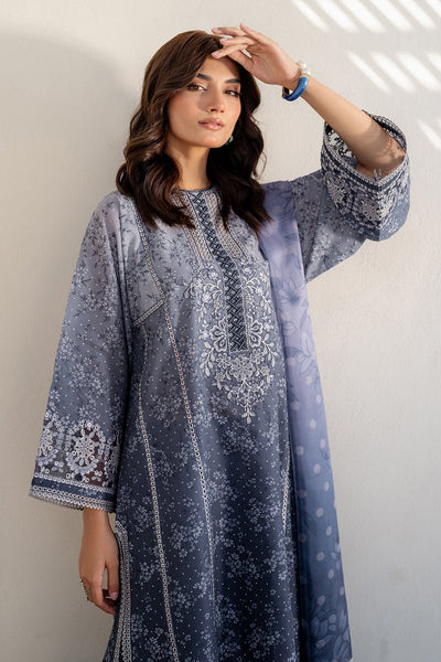 Baroque | Luxury Pret 25 | UF-4088-Brand:Baroque-Type:Ladies Clothes-Blue-Lawn-House of Maryam- Buy in UK, USA
