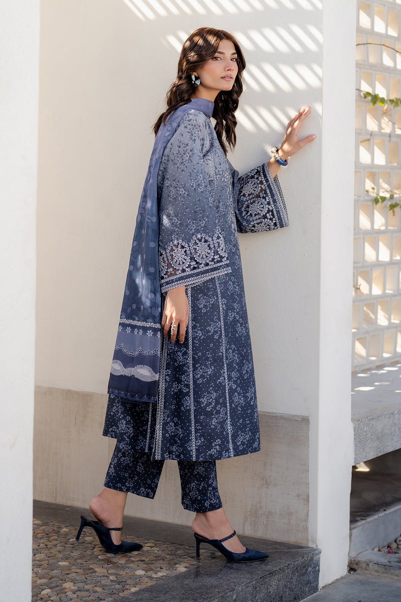 Baroque | Luxury Pret 25 | UF-4088-Brand:Baroque-Type:Ladies Clothes-Blue-Lawn-House of Maryam- Buy in UK, USA