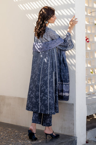 Baroque | Luxury Pret 25 | UF-4088-Brand:Baroque-Type:Ladies Clothes-Blue-Lawn-House of Maryam- Buy in UK, USA