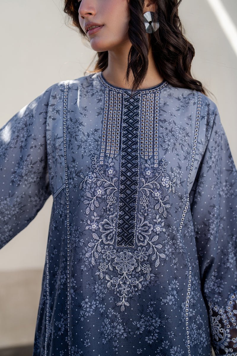 Baroque | Luxury Pret 25 | UF-4088-Brand:Baroque-Type:Ladies Clothes-Blue-Lawn-House of Maryam- Buy in UK, USA