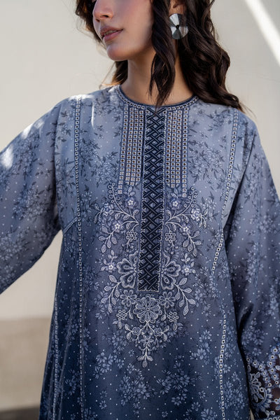 Baroque | Luxury Pret 25 | UF-4088-Brand:Baroque-Type:Ladies Clothes-Blue-Lawn-House of Maryam- Buy in UK, USA