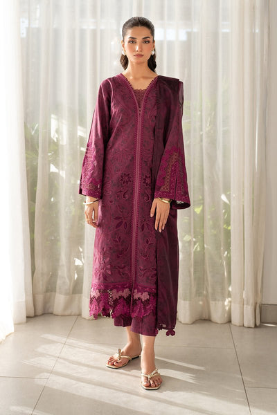 Baroque | Luxury Pret 25 | UF-4098-Brand:Baroque-Type:Ladies Clothes-Wine Berry-Lawn-House of Maryam- Buy in UK, USA
