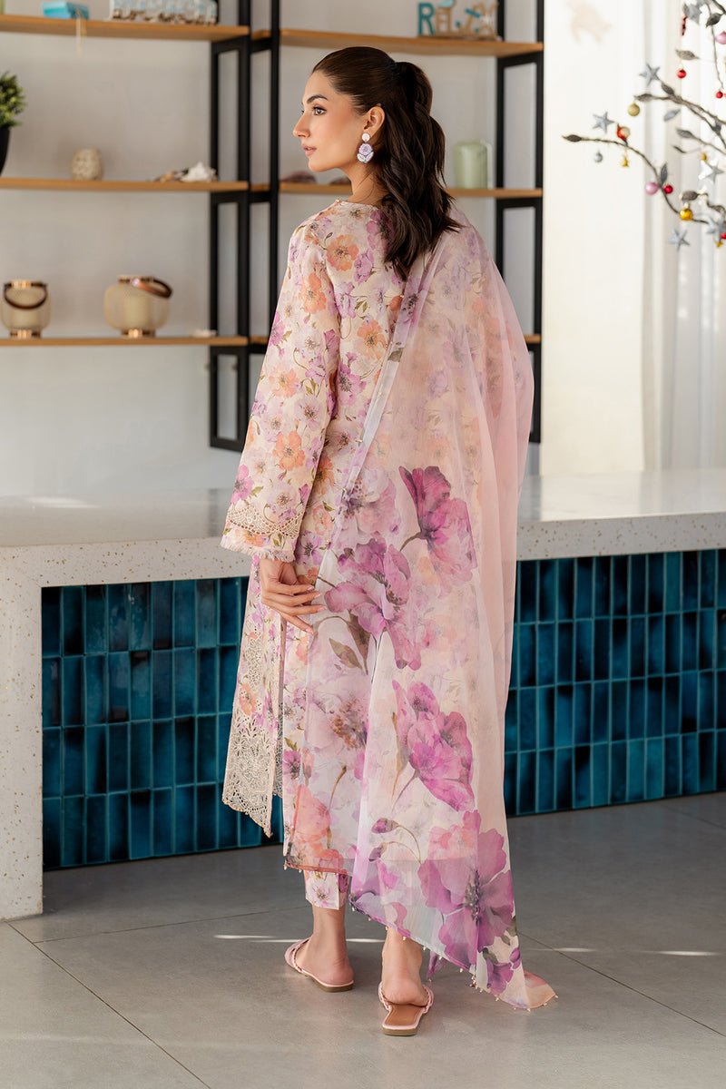 Baroque | Luxury Pret 25 | UF-4099-Brand:Baroque-Type:Ladies Clothes-Pale Peach-Lawn-House of Maryam- Buy in UK, USA