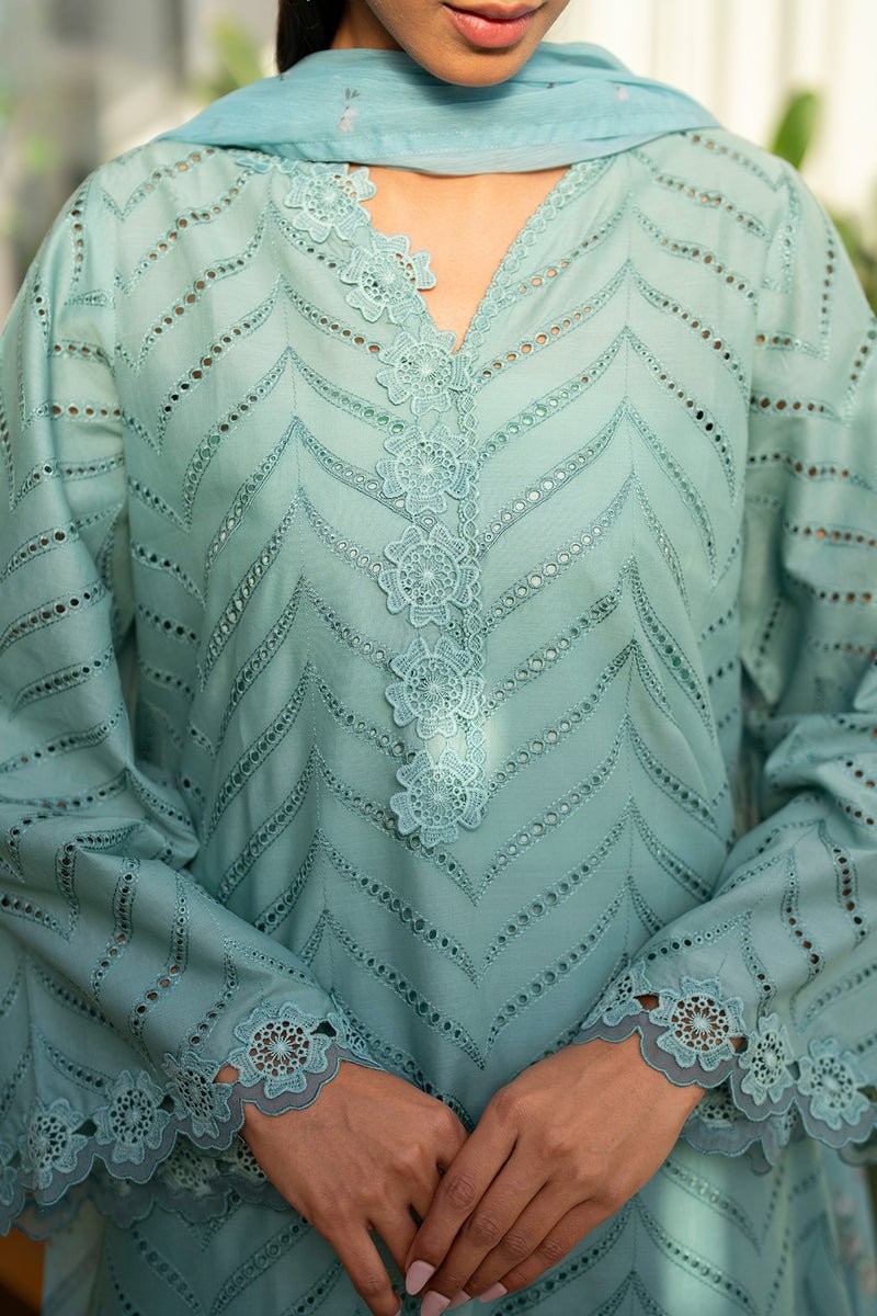 Baroque | Luxury Pret 25 | UF-4100-Brand:Baroque-Type:Ladies Clothes-Aqua-Lawn-House of Maryam- Buy in UK, USA