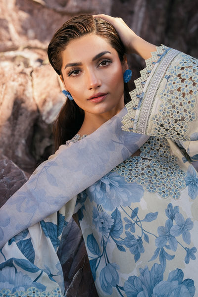 Baroque | Luxury Pret 25 | UF-4105-Brand:Baroque-Type:Ladies Clothes-White-Lawn-House of Maryam- Buy in UK, USA