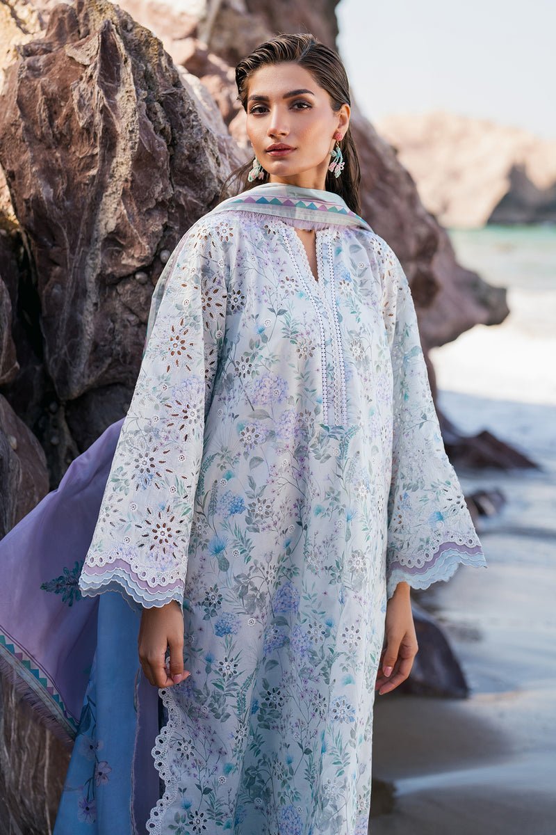 Baroque | Luxury Pret 25 | UF-4106-Brand:Baroque-Type:Ladies Clothes-Off White-Lawn-House of Maryam- Buy in UK, USA