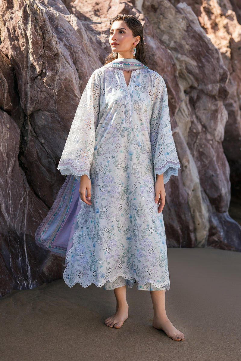 Baroque | Luxury Pret 25 | UF-4106-Brand:Baroque-Type:Ladies Clothes-Off White-Lawn-House of Maryam- Buy in UK, USA