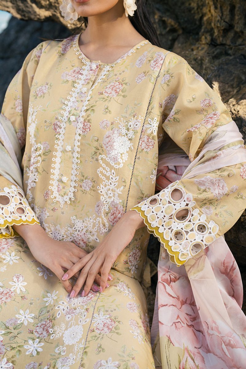 Baroque | Luxury Pret 25 | UF-4110-Brand:Baroque-Type:Ladies Clothes-Beige-Lawn-House of Maryam- Buy in UK, USA