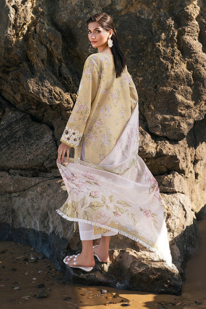 Baroque | Luxury Pret 25 | UF-4110-Brand:Baroque-Type:Ladies Clothes-Beige-Lawn-House of Maryam- Buy in UK, USA