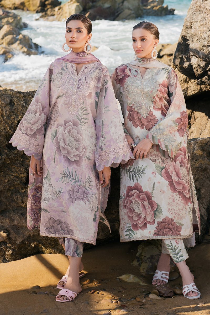 Baroque | Luxury Pret 25 | UF-4123-Brand:Baroque-Type:Ladies Clothes-Off White-Lawn-House of Maryam- Buy in UK, USA