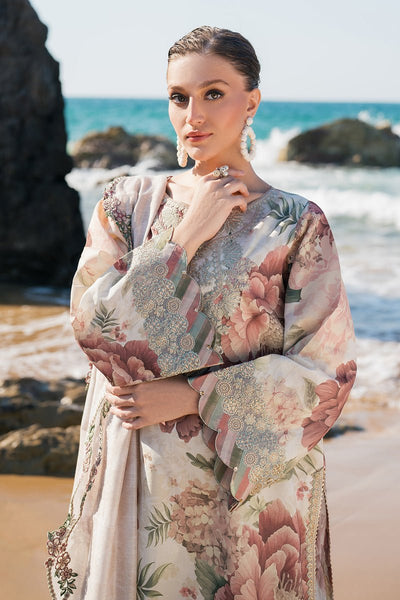 Baroque | Luxury Pret 25 | UF-4123-Brand:Baroque-Type:Ladies Clothes-Off White-Lawn-House of Maryam- Buy in UK, USA