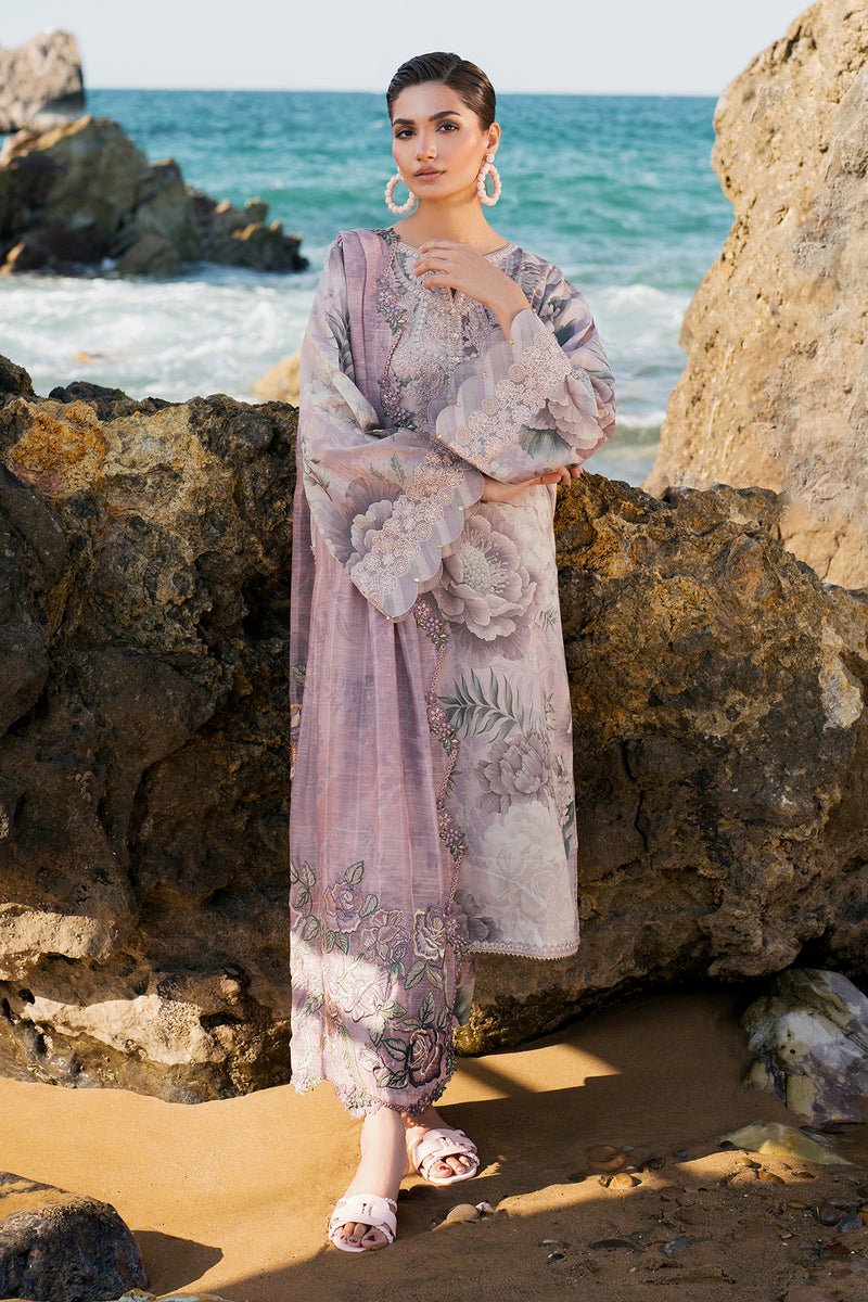 Baroque | Luxury Pret 25 | UF-4124-Brand:Baroque-Type:Ladies Clothes-Lilac-Lawn-House of Maryam- Buy in UK, USA