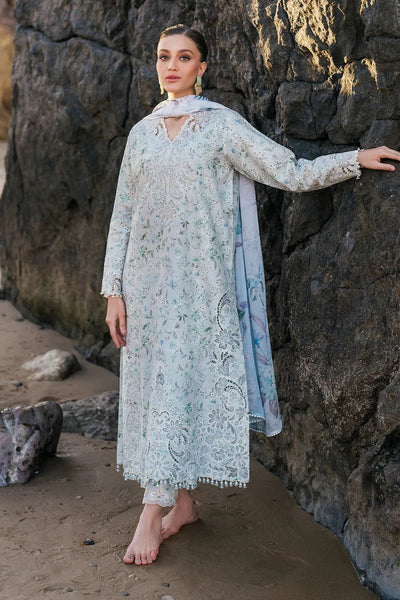 Baroque | Luxury Pret 25 | UF-4129-Brand:Baroque-Type:Ladies Clothes-Ice Blue-Lawn-House of Maryam- Buy in UK, USA