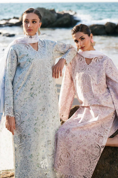 Baroque | Luxury Pret 25 | UF-4129-Brand:Baroque-Type:Ladies Clothes-Ice Blue-Lawn-House of Maryam- Buy in UK, USA