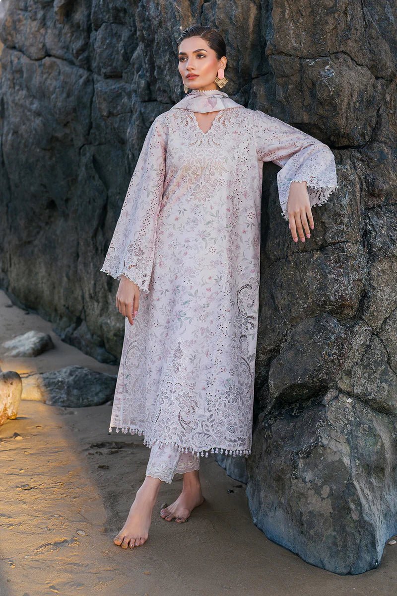 Baroque | Luxury Pret 25 | UF-4130-Brand:Baroque-Type:Ladies Clothes-Lilac-Lawn-House of Maryam- Buy in UK, USA