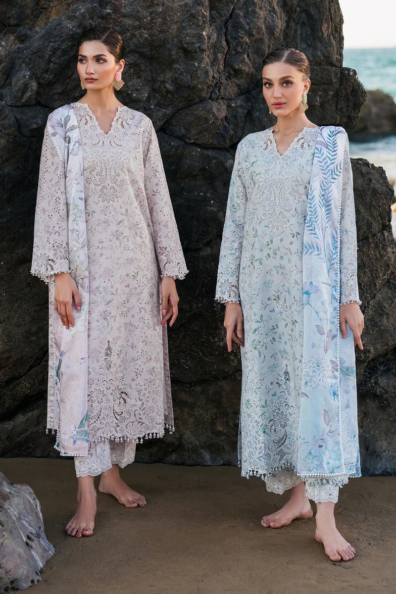 Baroque | Luxury Pret 25 | UF-4130-Brand:Baroque-Type:Ladies Clothes-Lilac-Lawn-House of Maryam- Buy in UK, USA