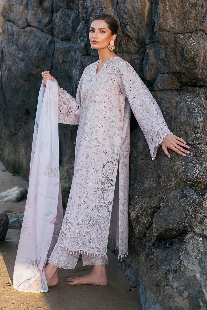 Baroque | Luxury Pret 25 | UF-4130-Brand:Baroque-Type:Ladies Clothes-Lilac-Lawn-House of Maryam- Buy in UK, USA