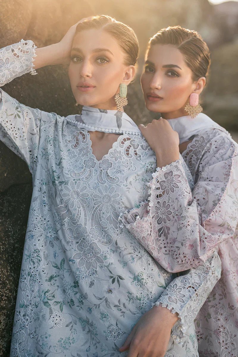 Baroque | Luxury Pret 25 | UF-4130-Brand:Baroque-Type:Ladies Clothes-Lilac-Lawn-House of Maryam- Buy in UK, USA