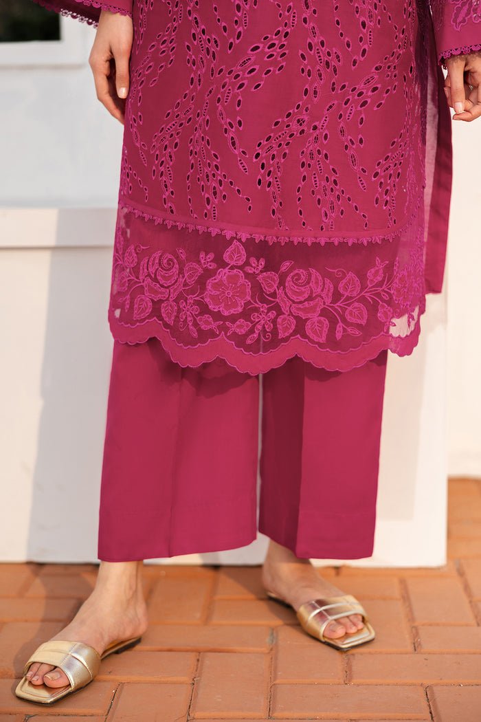 Baroque | Luxury Pret 25 | UF-4143-Brand:Baroque-Type:Ladies Clothes-Magenta-Lawn-House of Maryam- Buy in UK, USA