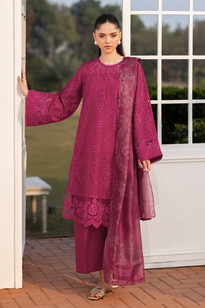 Baroque | Luxury Pret 25 | UF-4143-Brand:Baroque-Type:Ladies Clothes-Magenta-Lawn-House of Maryam- Buy in UK, USA