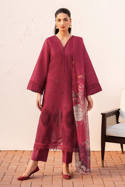 Baroque | Luxury Pret 25 | UF-4144-Brand:Baroque-Type:Ladies Clothes-Maroon-Lawn-House of Maryam- Buy in UK, USA