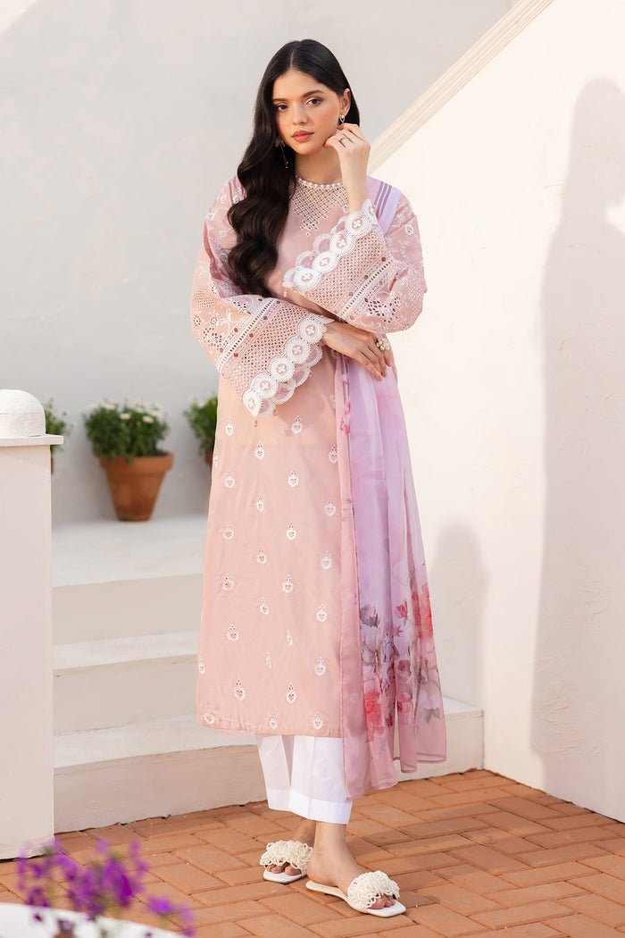 Baroque | Luxury Pret 25 | UF-4145-Brand:Baroque-Type:Ladies Clothes-Pink-Lawn-House of Maryam- Buy in UK, USA