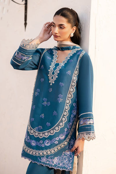 Baroque | Luxury Pret 25 | UF-4148-Brand:Baroque-Type:Ladies Clothes-Blue-Lawn-House of Maryam- Buy in UK, USA