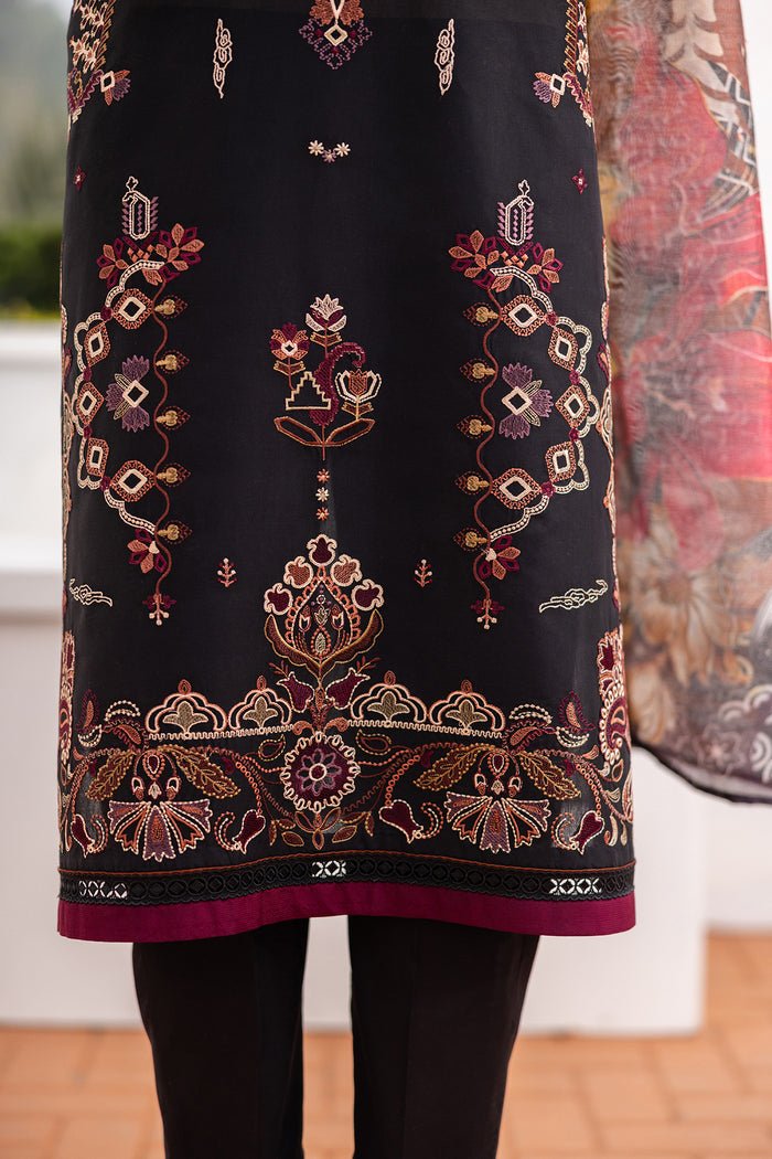 Baroque | Luxury Pret 25 | UF-4151-Brand:Baroque-Type:Ladies Clothes-Black-Lawn-House of Maryam- Buy in UK, USA