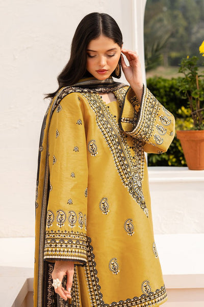 Baroque | Luxury Pret 25 | UF-4153-Brand:Baroque-Type:Ladies Clothes-Mustard-Lawn-House of Maryam- Buy in UK, USA