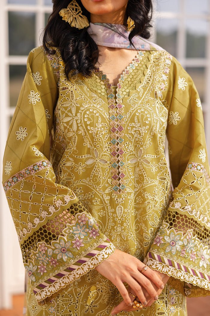 Baroque | Luxury Pret 25 | UF-4155-Brand:Baroque-Type:Ladies Clothes-Mustard-Lawn-House of Maryam- Buy in UK, USA