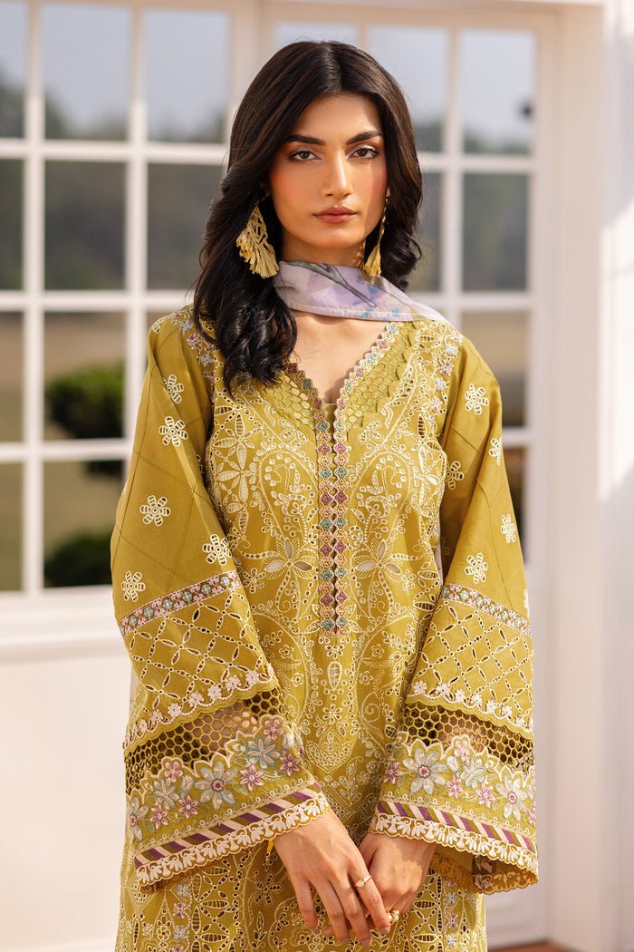 Baroque | Luxury Pret 25 | UF-4155-Brand:Baroque-Type:Ladies Clothes-Mustard-Lawn-House of Maryam- Buy in UK, USA