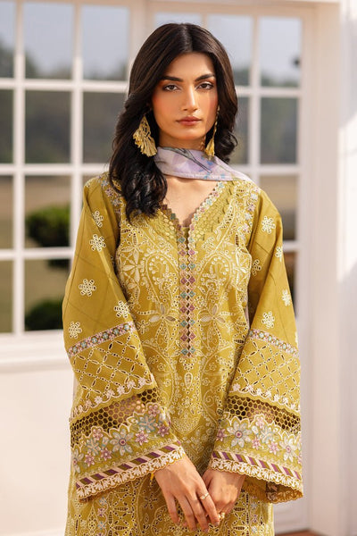 Baroque | Luxury Pret 25 | UF-4155-Brand:Baroque-Type:Ladies Clothes-Mustard-Lawn-House of Maryam- Buy in UK, USA