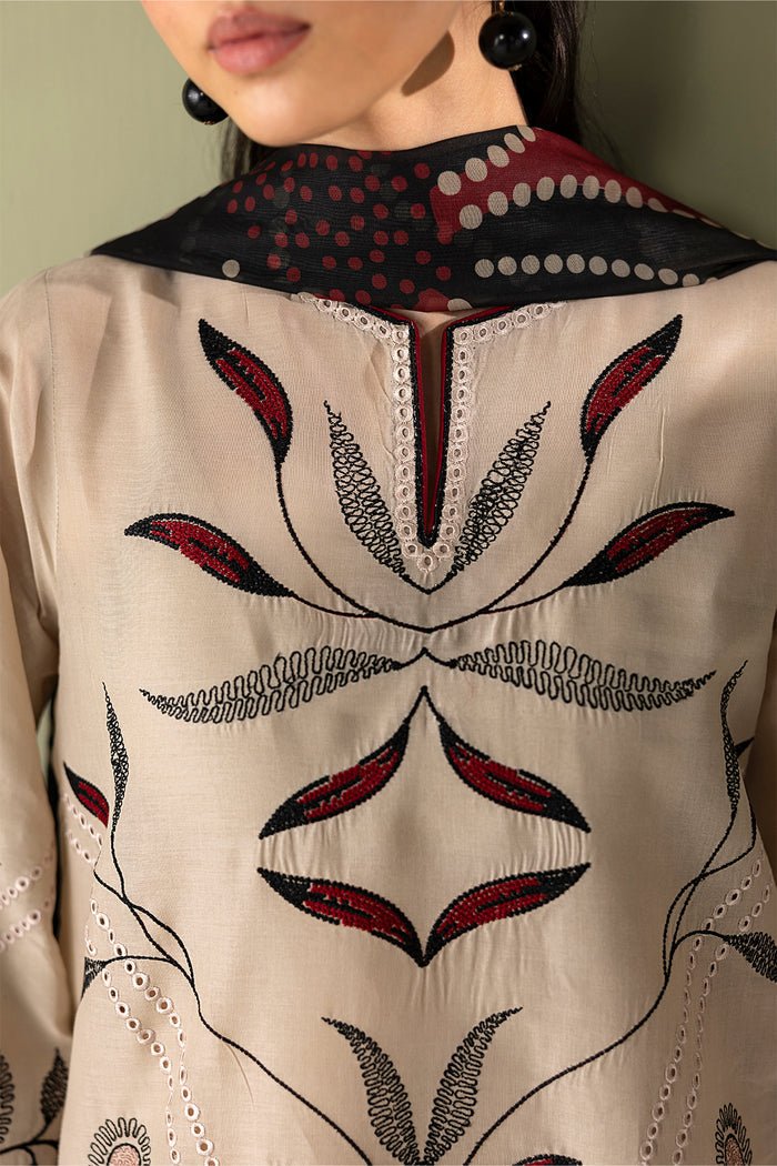 Baroque | Luxury Summer Pret | UF-4418-Brand:Baroque-Type:Ladies Clothes-Beige-Lawn-House of Maryam- Buy in UK, USA