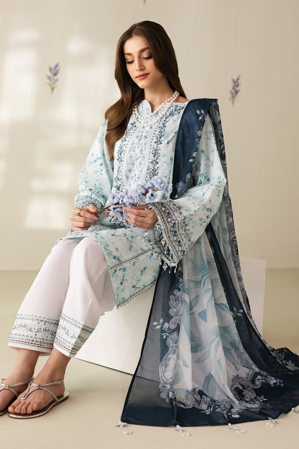 Baroque | Luxury Summer Pret | UF-4422-Brand:Baroque-Type:Ladies Clothes-Off White-Lawn-House of Maryam- Buy in UK, USA