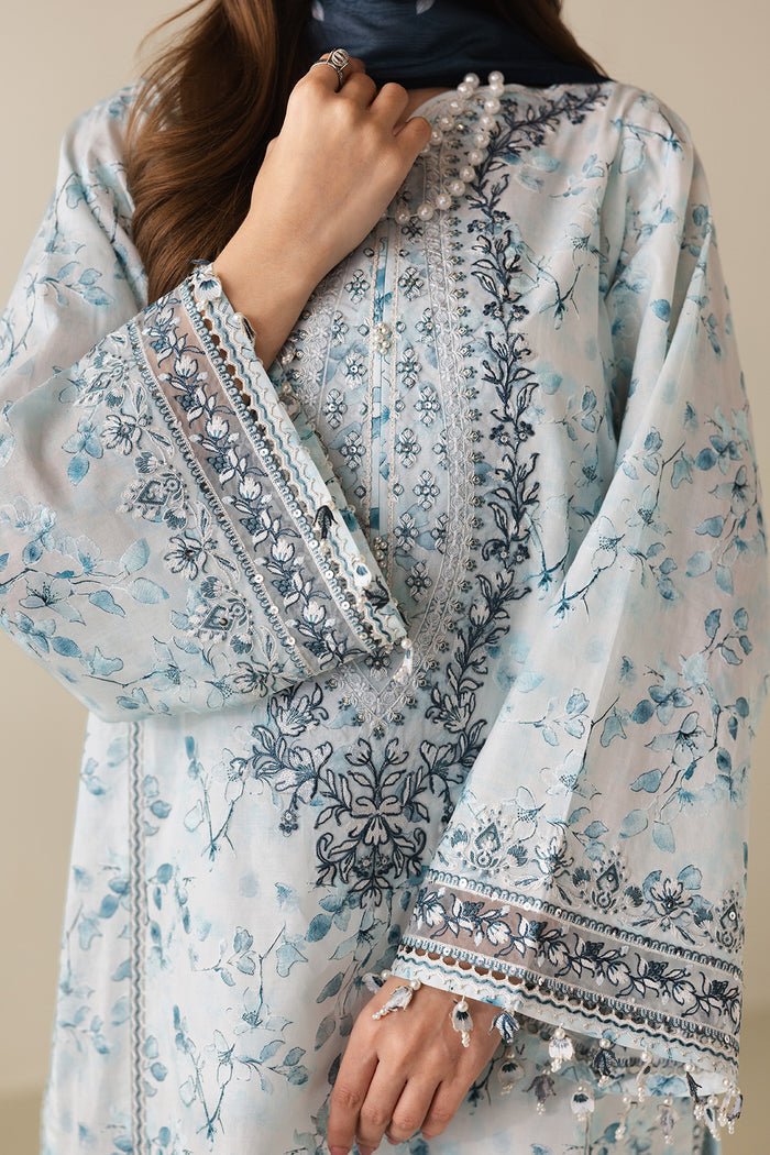 Baroque | Luxury Summer Pret | UF-4422-Brand:Baroque-Type:Ladies Clothes-Off White-Lawn-House of Maryam- Buy in UK, USA