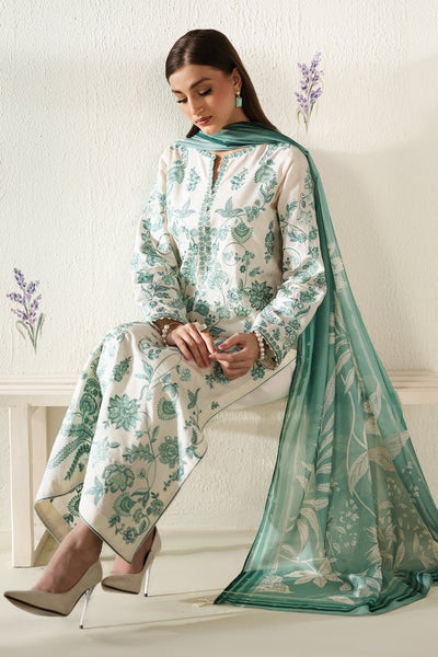 Baroque | Luxury Summer Pret | UF-4430-Brand:Baroque-Type:Ladies Clothes-Off White-Jacquard Lawn-House of Maryam- Buy in UK, USA