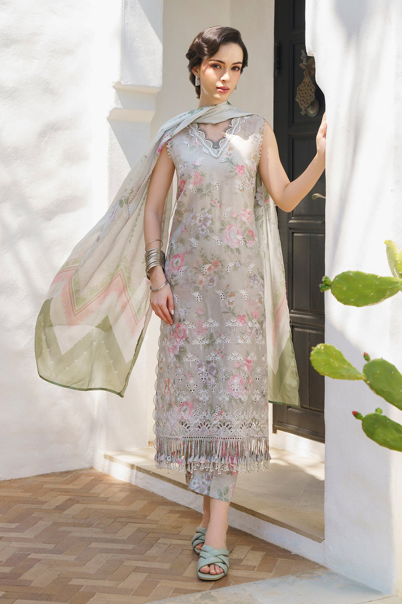 Baroque | Lawn Collection 24 | UF-575 -  Baroque Luxury -  House of Maryam