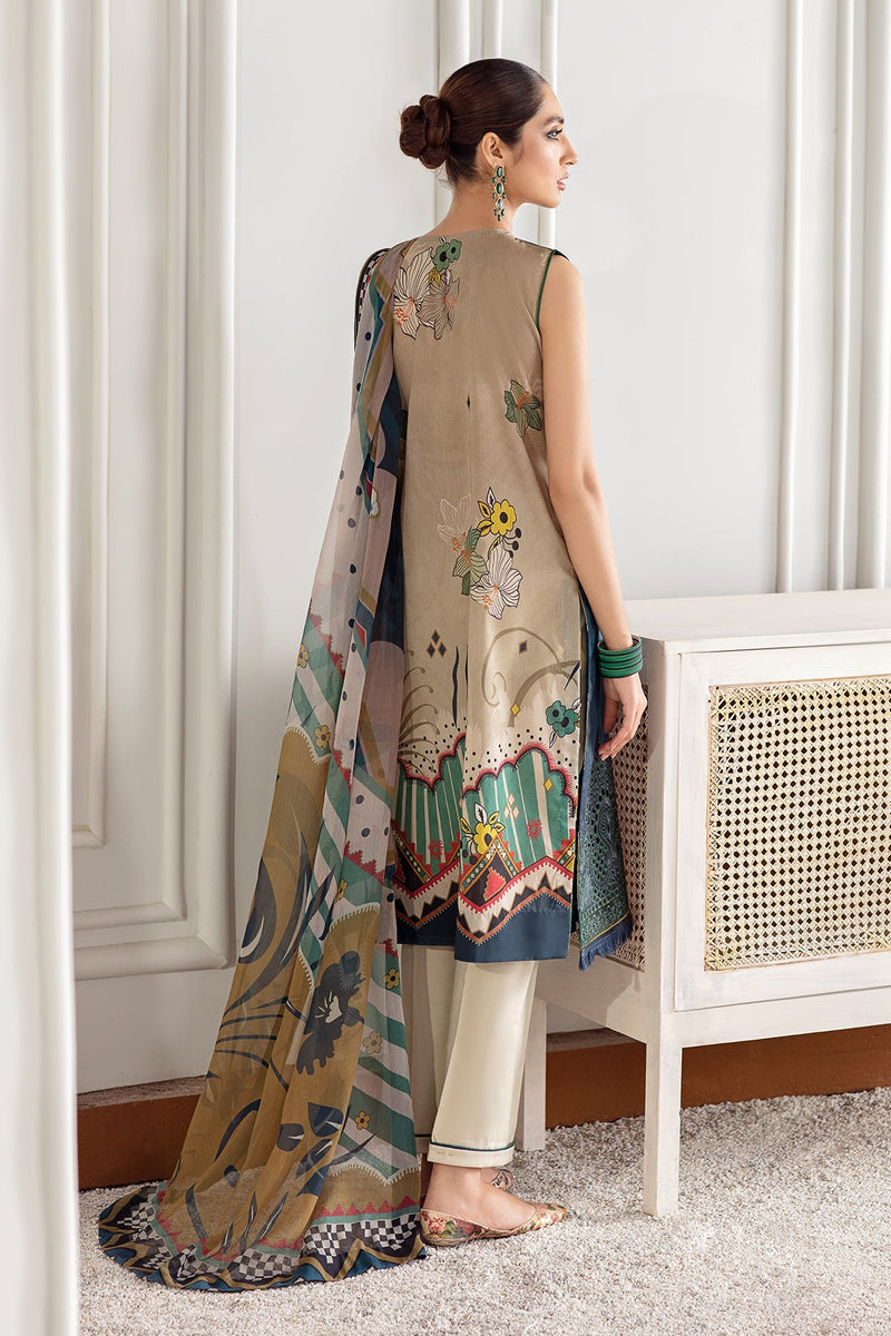 Baroque | Lawn Collection 24 | FL21-D1 -  Baroque Luxury - Original Designer Dress - House of Maryam
