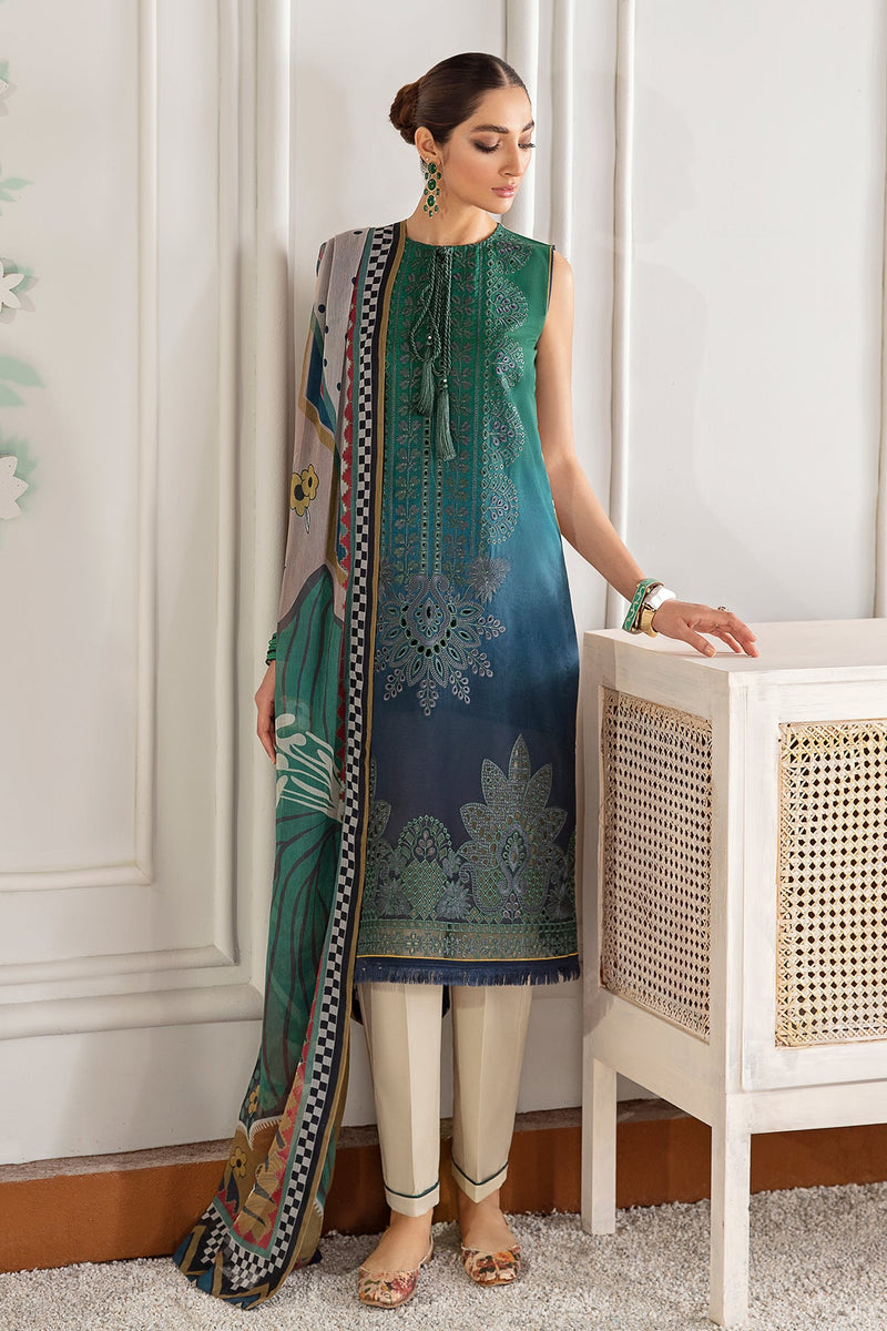 Baroque | Lawn Collection 24 | FL21-D1 -  Baroque Luxury - Original Designer Dress - House of Maryam