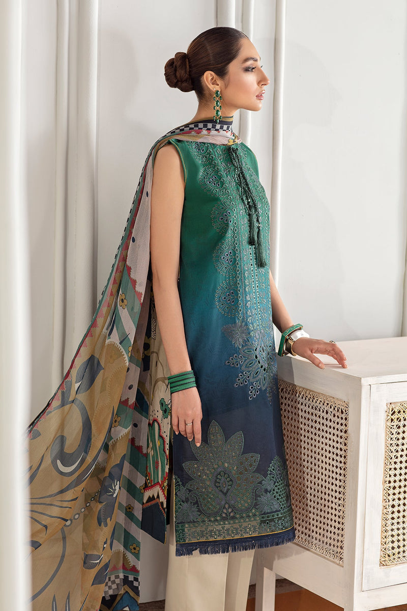 Baroque | Lawn Collection 24 | FL21-D1 -  Baroque Luxury - Original Designer Dress - House of Maryam