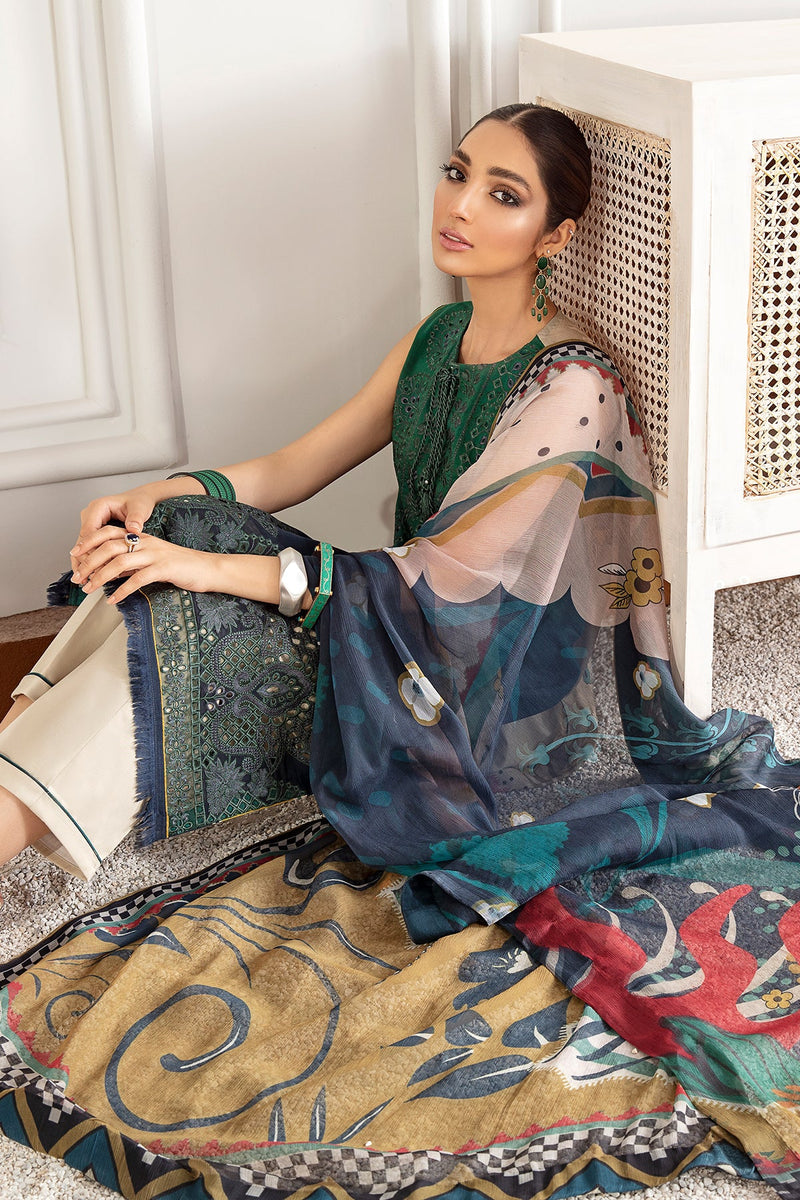 Baroque | Lawn Collection 24 | FL21-D1 -  Baroque Luxury - Original Designer Dress - House of Maryam